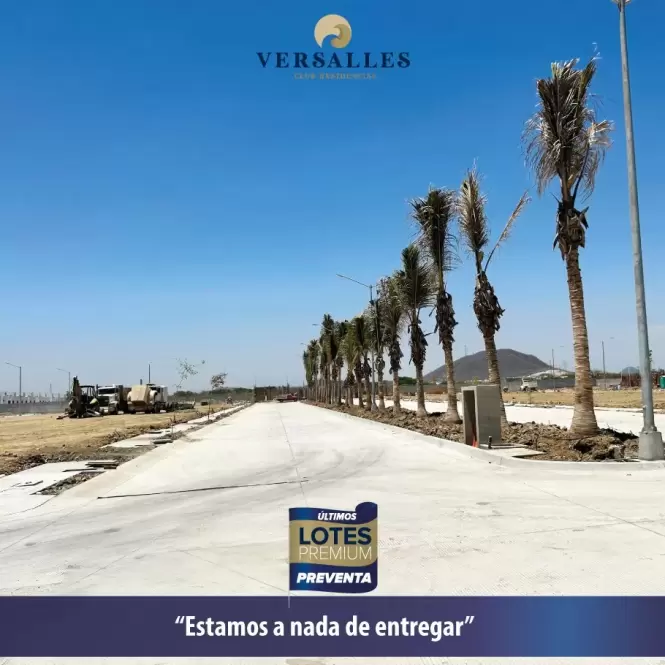 LOTES EN VERSALLES RESIDENCIAL CON ENTREGA INMEDIATA