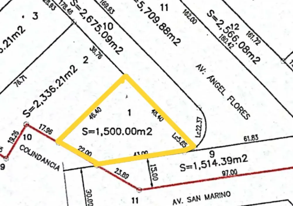 LAND ON AV. SAN MARINO